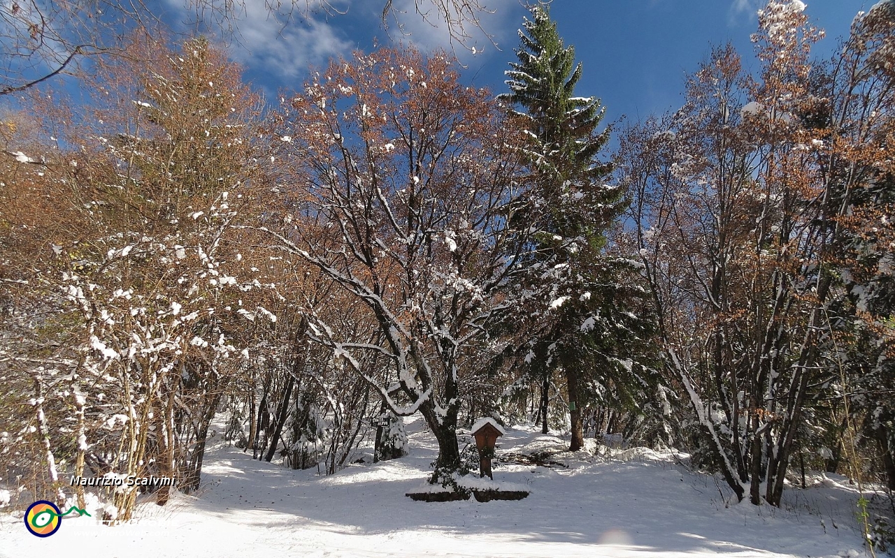 20 Il Crocifisso, giro a destra per la Baita Alpini....JPG